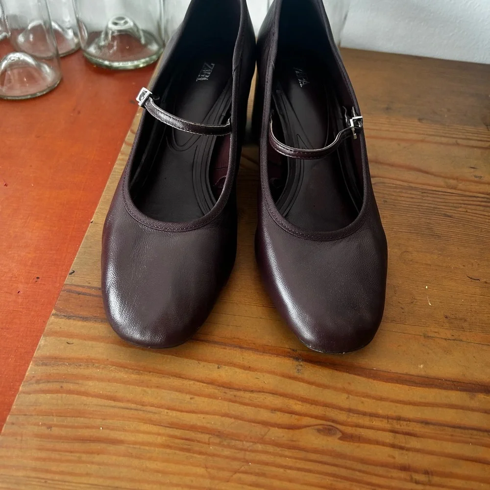 Zara Dark Brown Women's Heels - Picture 3 of 7